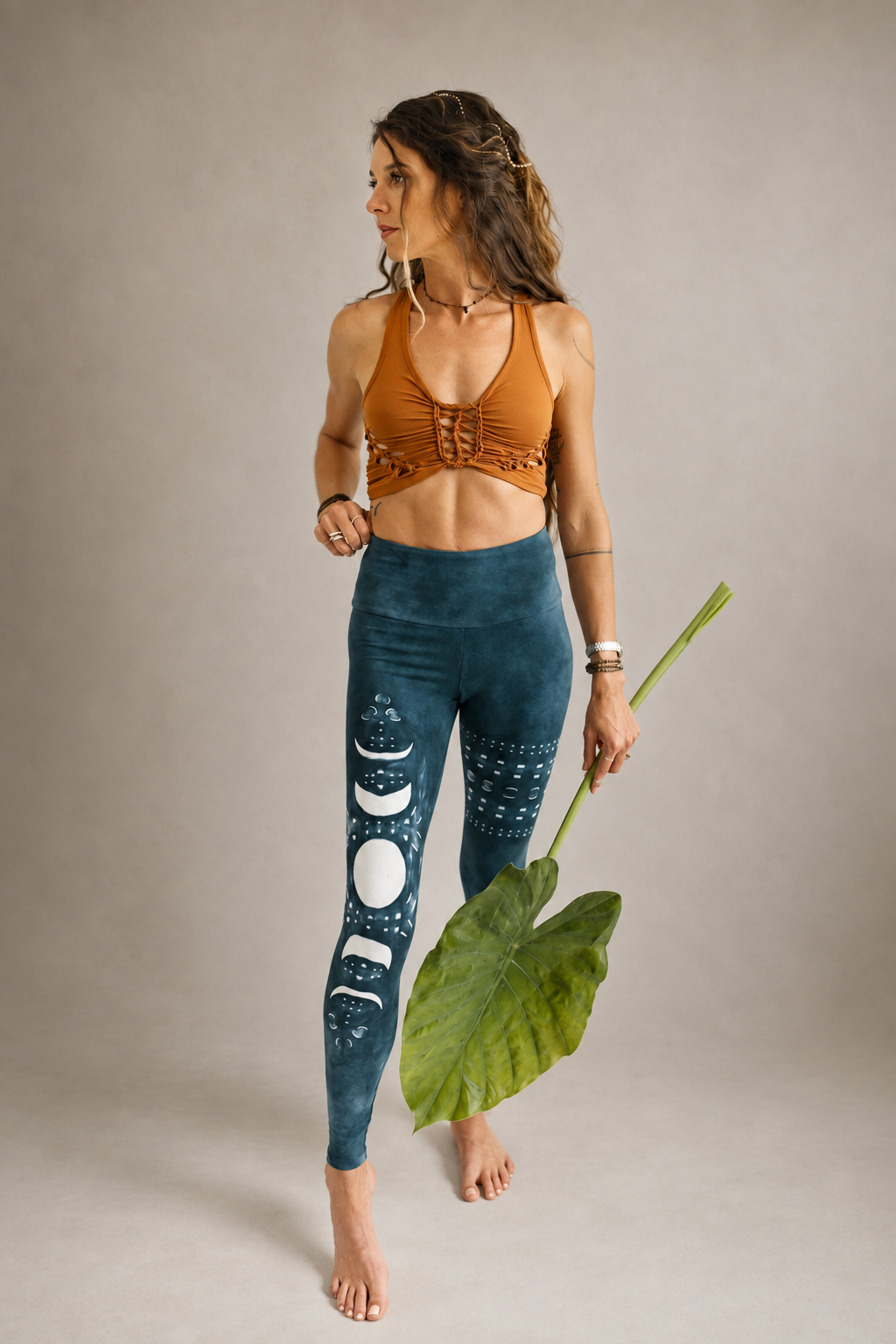 ————— COMING SOON ————— Phases Of The Moon - Marine Teal - Journey Legging